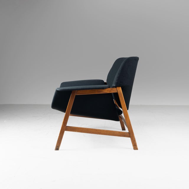 849 Lounge Chair by Gianfranco Frattini for Cassina, 1960, in Worn conditions. Designed 1960 to 1969 This piece has an...