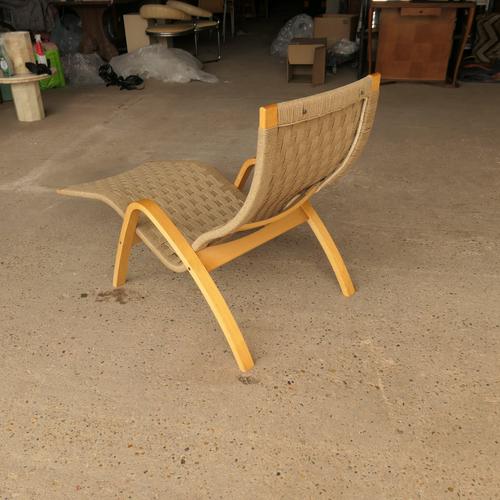 Axstad Chaise Lounge in Wood For Sale - Image 6 of 7