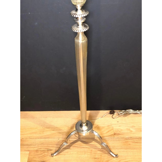 Mid-Century Modern Mid 20th Century Mid Century Modern Venetian Glass Torchere Lamp For Sale - Image 3 of 7