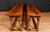 Vintage Farmhouse Benches in Oak, Set of 2 For Sale - Image 6 of 11
