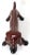 Brown Vintage Porcelain Decorated on Cast Iron Dachshund Boot Scraper & Doorstop For Sale - Image 8 of 13