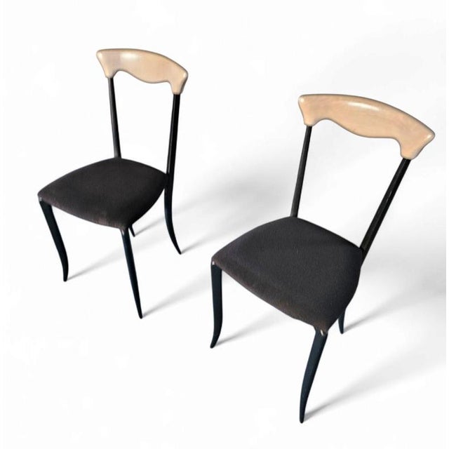 Vintage Dining Chairs by Fasem, 1980s, Set of 2 For Sale - Image 3 of 16