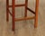 1990s Stickley Mission Collection Pair of Cherry and Leather Slat Back Stools For Sale In Philadelphia - Image 6 of 12