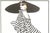 Contemporary 1991 French Christian Dior Summer Fashion Print at Longchamps by Rene Gruau, Matted For Sale - Image 3 of 4