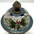 Antique 19th Century Chinese Cloisonné Stacking Box, Late Qing Dynasty, Blue Enamel, Scholar Accessory For Sale - Image 10 of 15
