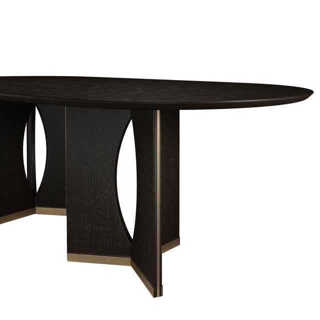 Contemporary Taylor Dining Table by Wood Tailors Club For Sale - Image 3 of 16