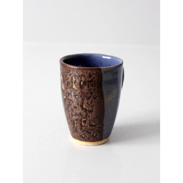 Vintage Handmade Studio Pottery Mug For Sale - Image 6 of 11