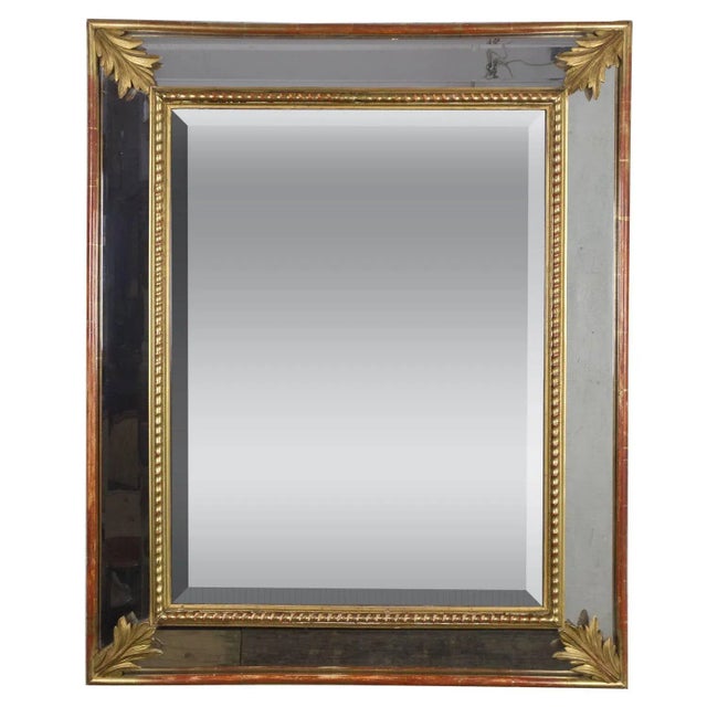 French 19th Century Carved Giltwood and Beveled Mirror For Sale - Image 12 of 12