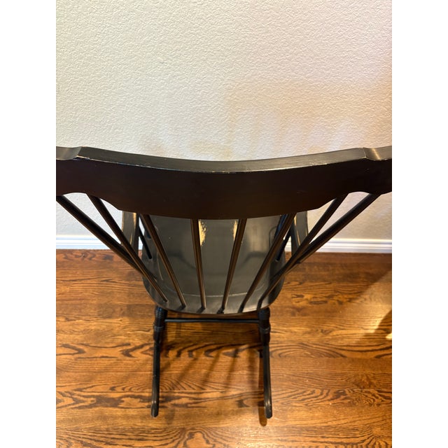 1970 Lock 1776 Bicentennial Federal Eagle Windsor Rocking Chair For Sale - Image 11 of 12