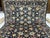 Navy Blue Afghan Sultani Natural Dye Wool Rug, Persian Floral Botanical Design, 8′2″ × 9′11″ For Sale - Image 4 of 16