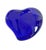 Art Deco Vintage Tiffany & Co. Blue Glass Puffed Heart Paperweight For Sale - Image 3 of 8