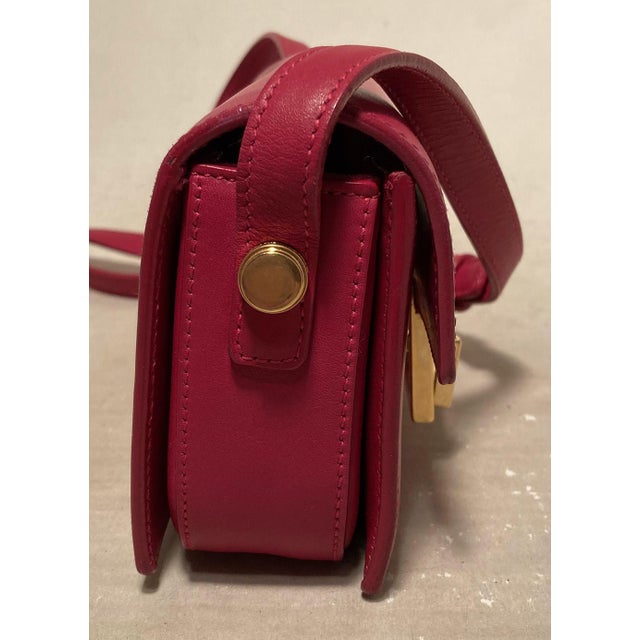 2010s Yves Saint Laurent Pink Leather Small Lulu Bag For Sale - Image 5 of 12