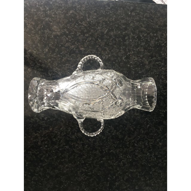 Crystal Flower Vase by A. Jabłoński, 1980s For Sale - Image 13 of 15