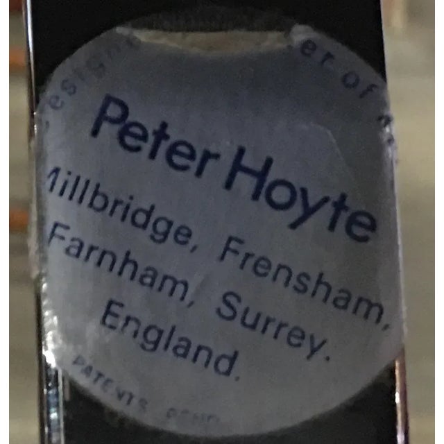 Black Mid-Century Acrylic & Chrome Chair by Peter Hoyte, 1960s For Sale - Image 8 of 9