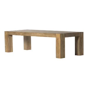 Four Hands Abaso Dining Table 108", Rustic Wormwood