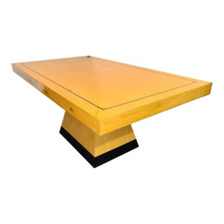 Pietro Costantini Post-Modern Style Rectangular Lacquer Maple Dining Table For Sale