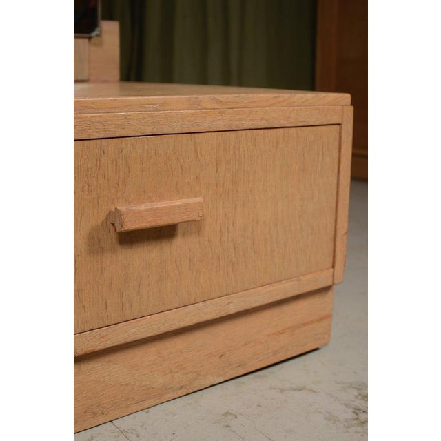 Pale Oak Cheval Dressing Mirror from Good Furniture Units Ltd., 1930s For Sale - Image 4 of 8