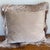 Amber Lewis Taupe Velveteen Pillow With Long Silky Fringe For Sale - Image 4 of 6