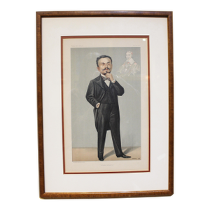 An English Vanity Fair Chromolithograph of Gabriel Hanotaux by Guth