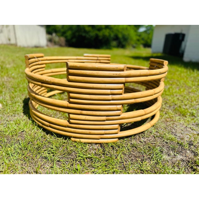 Wood Ralph Lauren Rattan Coffee Table Base For Sale - Image 7 of 7