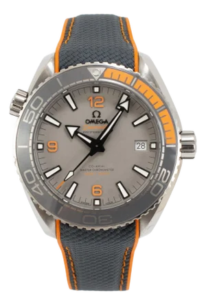 Omega Seamaster Planet Ocean 44mm 215.90.44.21.99.001gray Orange Titanium Watch