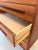 Wood Teak Chest of Drawers with Recessed Long Handles, Denmark, 1960s For Sale - Image 7 of 11