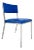 Vintage Bright Blue and Steel Modern Chair For Sale