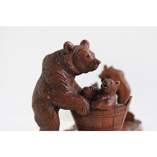 Antique Black Forest Swiss Bear Adjustable Bookshelf, 1880 For Sale - Image 11 of 12