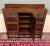 Brown Antique English Jacobean Bookcase Bookshelf Cabinet Barley Twist Wavy Glass Oak For Sale - Image 8 of 18
