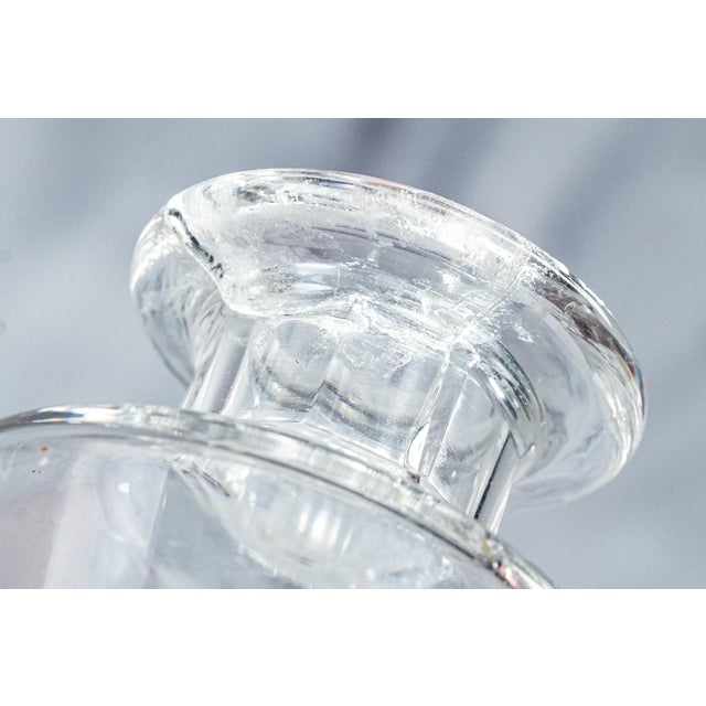 Impressive 3 Piece Antique Crystal Sterling Silver Bottle Jar Vanity Dresser Set For Sale - Image 12 of 17