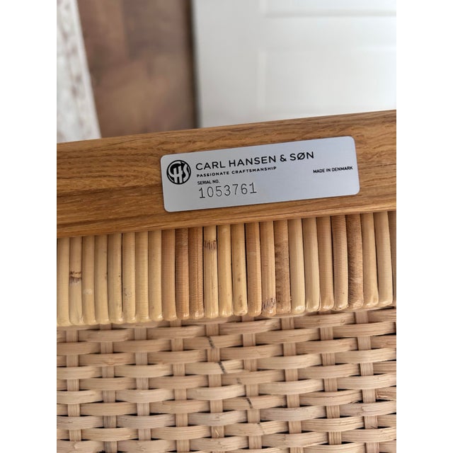 Brown Ole Wanscher for Carl Hansen & Son Ow149 Colonial Chairs - A Pair For Sale - Image 8 of 9