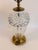 Vintage 1990s Waterford Crystal Belline Table Lamp with Brass Accents Add a touch of timeless elegance to your home with...