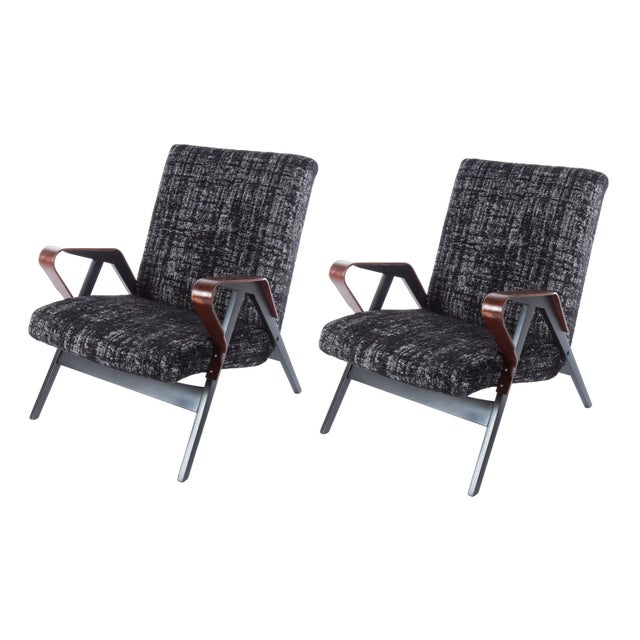 Set of Vintage Armchairs by František Jirák, 1960s For Sale