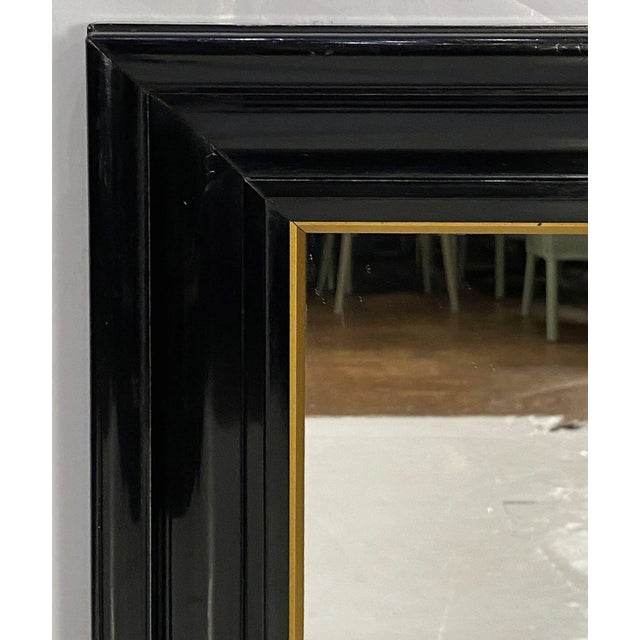 French Wall Mirrors With Black and Gilt Frames (H 30 X W 20 1/8) For Sale - Image 9 of 12