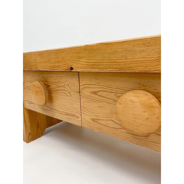 Scandinavian Modern Solid Pine Bench from Fröseke, Sweden, 1970s For Sale - Image 6 of 16