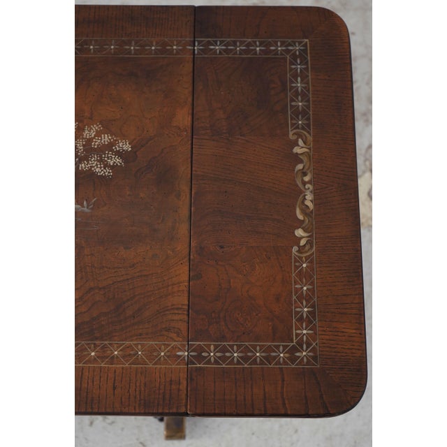 Hekman Chinoiserie Decorated Dropleaf Coffee Table For Sale - Image 13 of 17