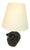Handmade Black Ceramic Sheep Lamp For Sale
