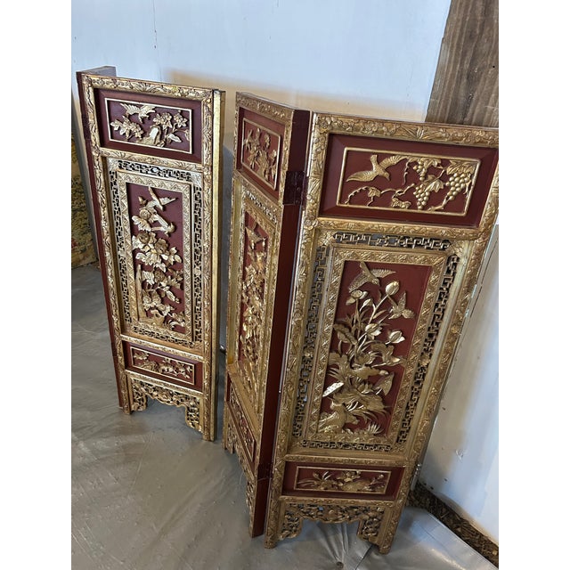 Vintage Chinoiserie Screen Dividers - a Pair For Sale In Atlanta - Image 6 of 8
