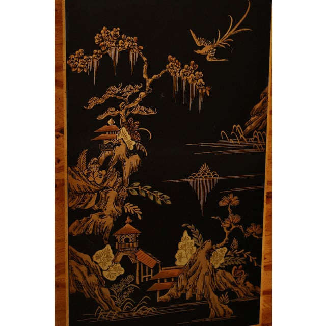 Drexel Asian Style Chinoiserie Display Cabinet Breakfront For Sale - Image 13 of 18