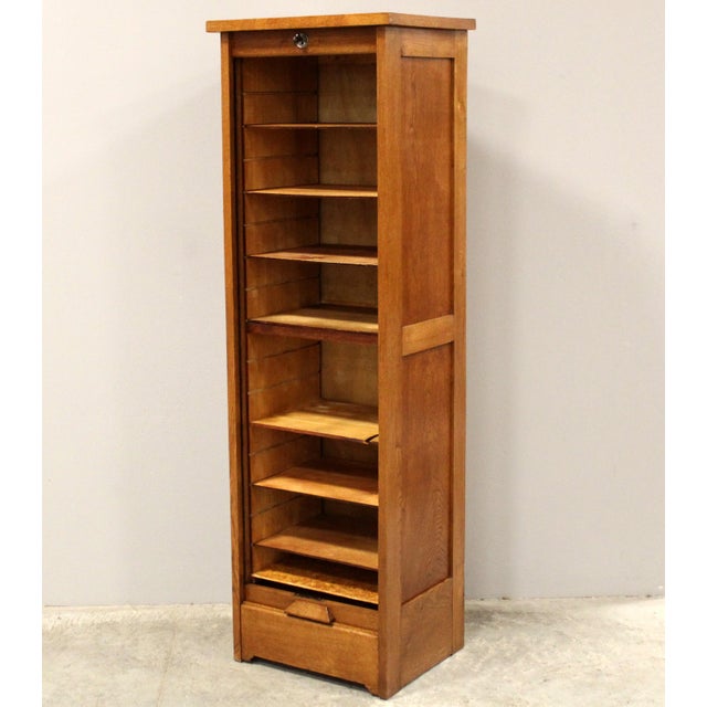 Vintage Filing Cabinet in Oak, 1920s For Sale - Image 6 of 10