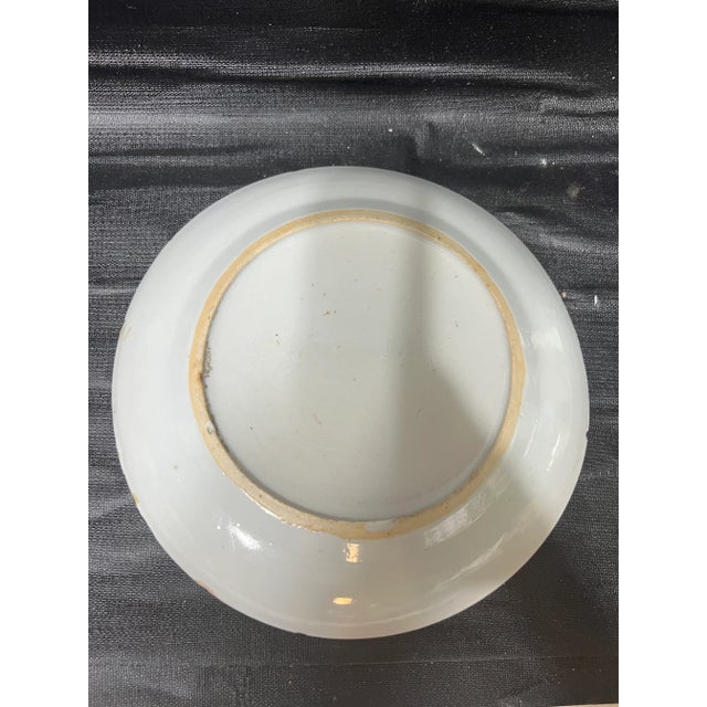 Rose Antique Chinese Rose Medallion Porcelain Plate For Sale - Image 8 of 9