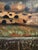 Warren Long Monumental Signed Cheetah Painting in Artist-Made Salvaged Tin Frame, 68” For Sale - Image 4 of 8