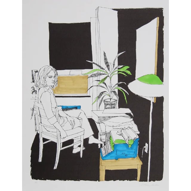 Arthur Seiden Lithograph - Sitting Room For Sale