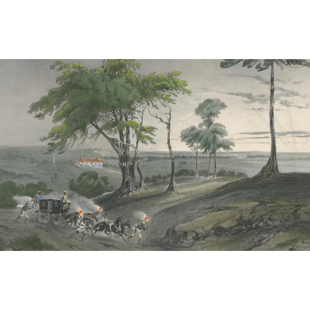After B. Lauvergne, Singapore Colonial Landscape Scene, French Exploration, Lithograph, 1845 For Sale - Image 4 of 9
