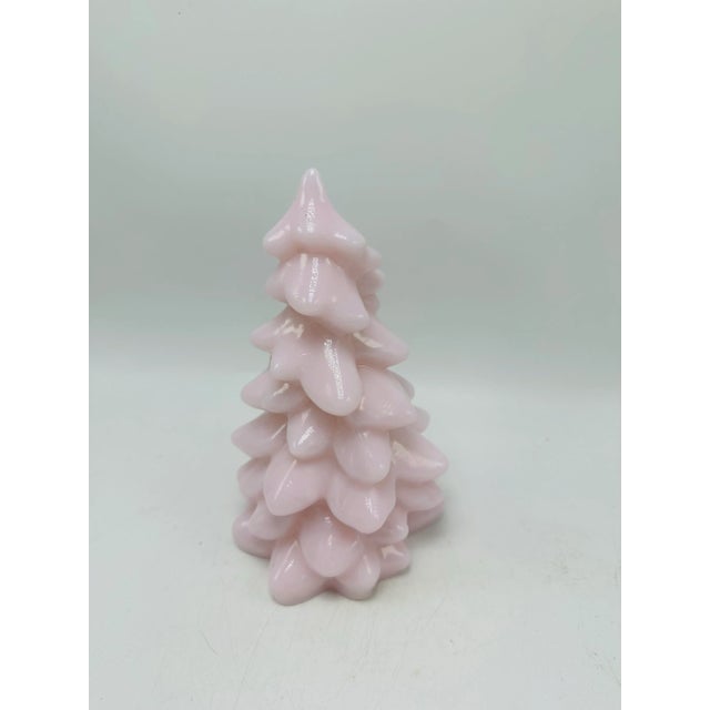 Vintage Pink Art Glass Christmas Tree For Sale In Charleston - Image 6 of 9