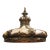 Victorian Leaded Glass & Bronze Chandelier, Early 20th C. American For Sale