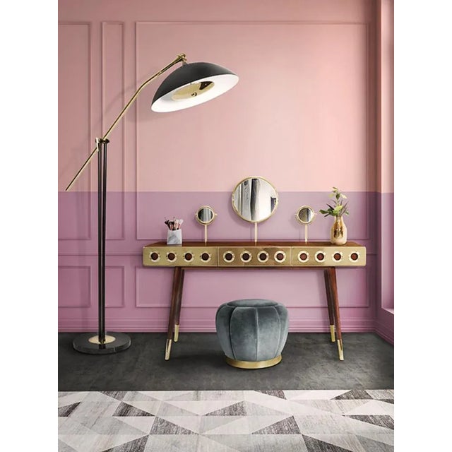 Mid-Century Modern Monocles Dressing Table by Essential Home For Sale - Image 3 of 7