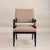 Ebonized wood armchair or side chair in the style of Christian Liaigre.