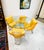 Charles Hollis Jones 1970s Style Lucite Game or Breakfast Table and 4 Chairs in Yellow Upholstery For Sale - Image 11 of 11