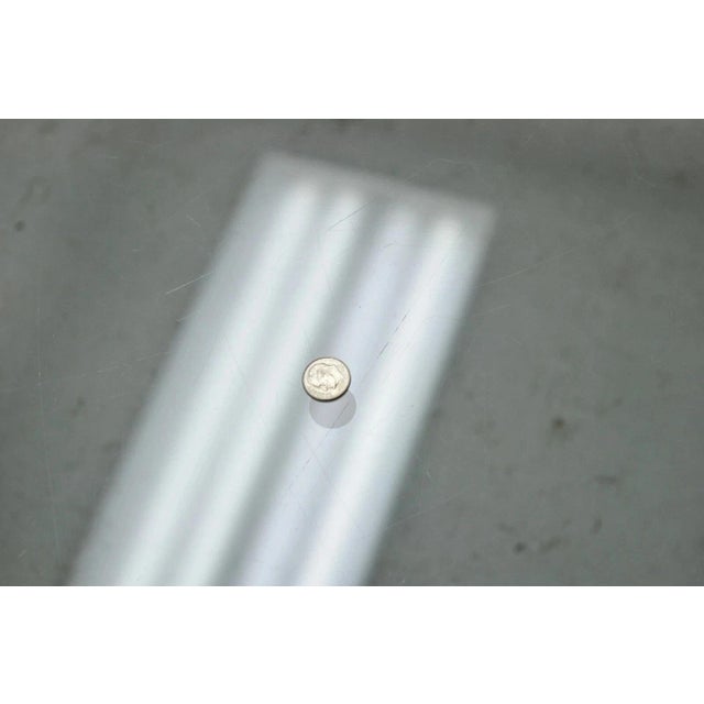 Vintage Mid Century Modern Milo Baughman Style Chrome Glass Square Coffee Table For Sale - Image 10 of 12